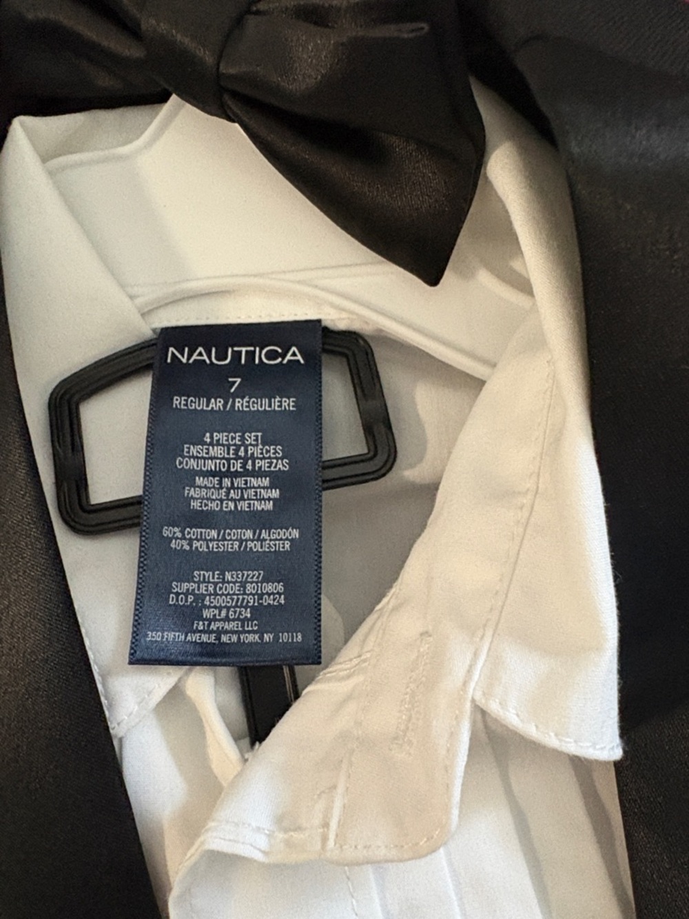 Nautica Black kids 4 piece Suit with White Dress Shirt - Picture 2 of 8